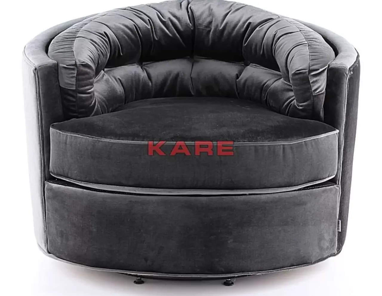 KARE Design Sessel-Drehsessel Music Hall Grau