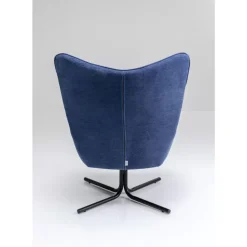 KARE Design Sessel-Drehsessel Oscar Denim
