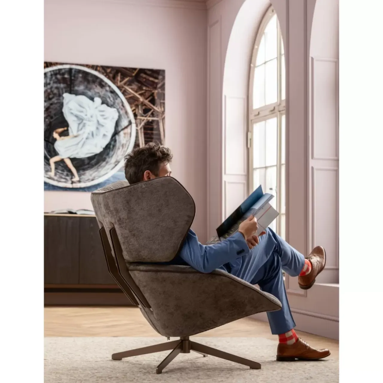 KARE Design Sessel-Drehsessel Oval Office