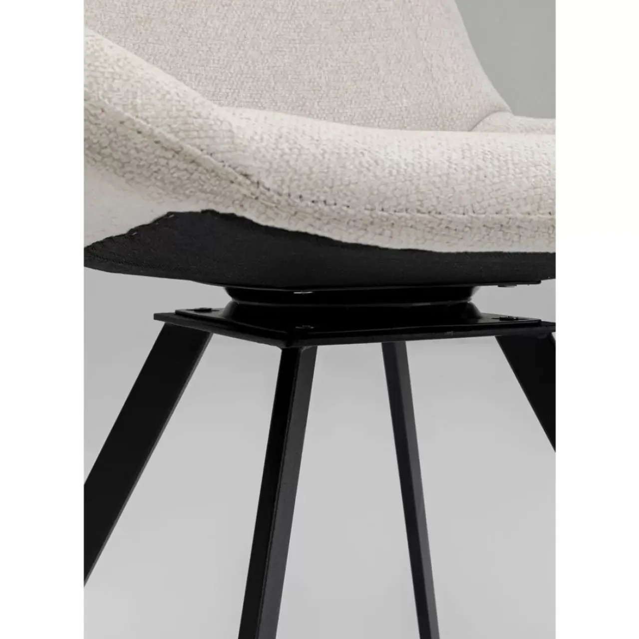 KARE Design Stühle-Drehstuhl Baron Creme
