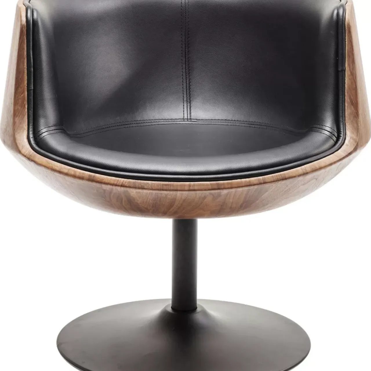 KARE Design Stühle-Drehstuhl Club Walnut