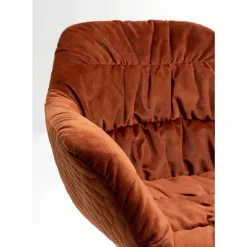 KARE Design Stühle-Drehstuhl Colmar Rostrot