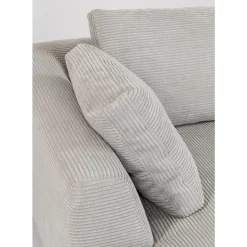 KARE Design Sofas & Couches-Ecksofa Gianni Cord Grau Links