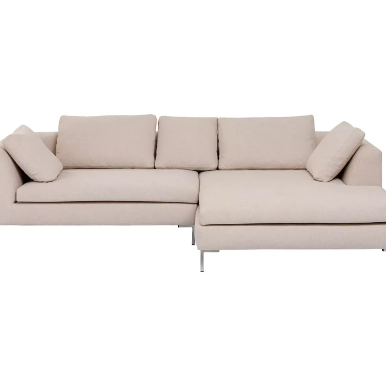 KARE Design Sofas & Couches-Ecksofa Gianni Creme Rechts