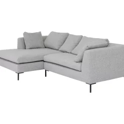 KARE Design Sofas & Couches-Ecksofa Gianni Dolce Hellgrau Links