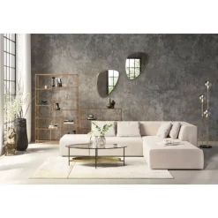 KARE Design Sofas & Couches-Ecksofa Infinity Ottomane Creme Rechts
