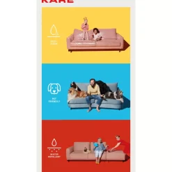 KARE Design Sofas & Couches-Ecksofa Infinity Ottomane Creme Rechts