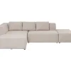 KARE Design Sofas & Couches-Ecksofa Infinity Ottomane Creme Links