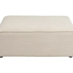 KARE Design Sofas & Couches-Ecksofa Infinity Ottomane Cord Creme Rechts