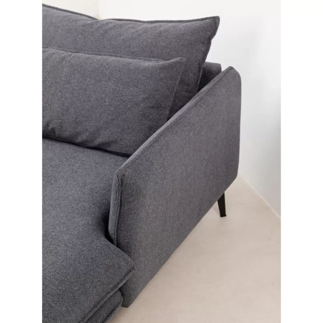 KARE Design Sofas & Couches-Ecksofa Monza Rechts Grau 296Cm