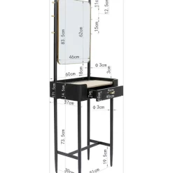 KARE Design Kleinmöbel & Sonstiges-Garderobe Mit Spiegel Milano