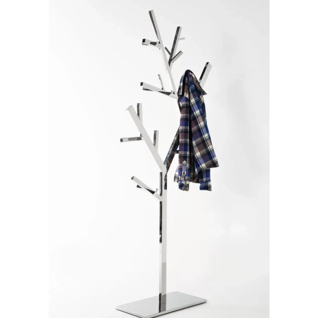 KARE Design Kleinmöbel & Sonstiges-Garderobenstander Technical Tree Chrome