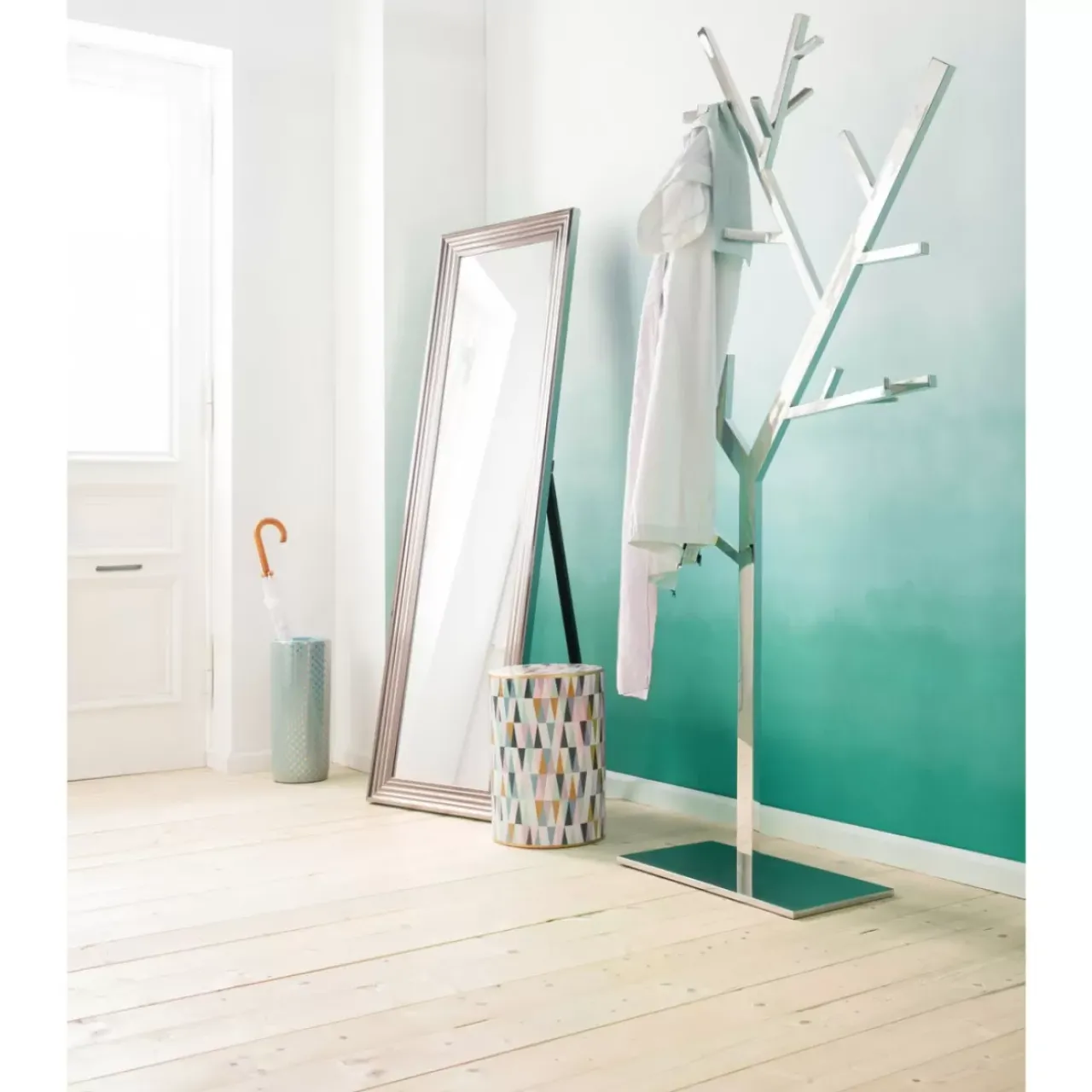 KARE Design Kleinmöbel & Sonstiges-Garderobenstander Technical Tree Chrome