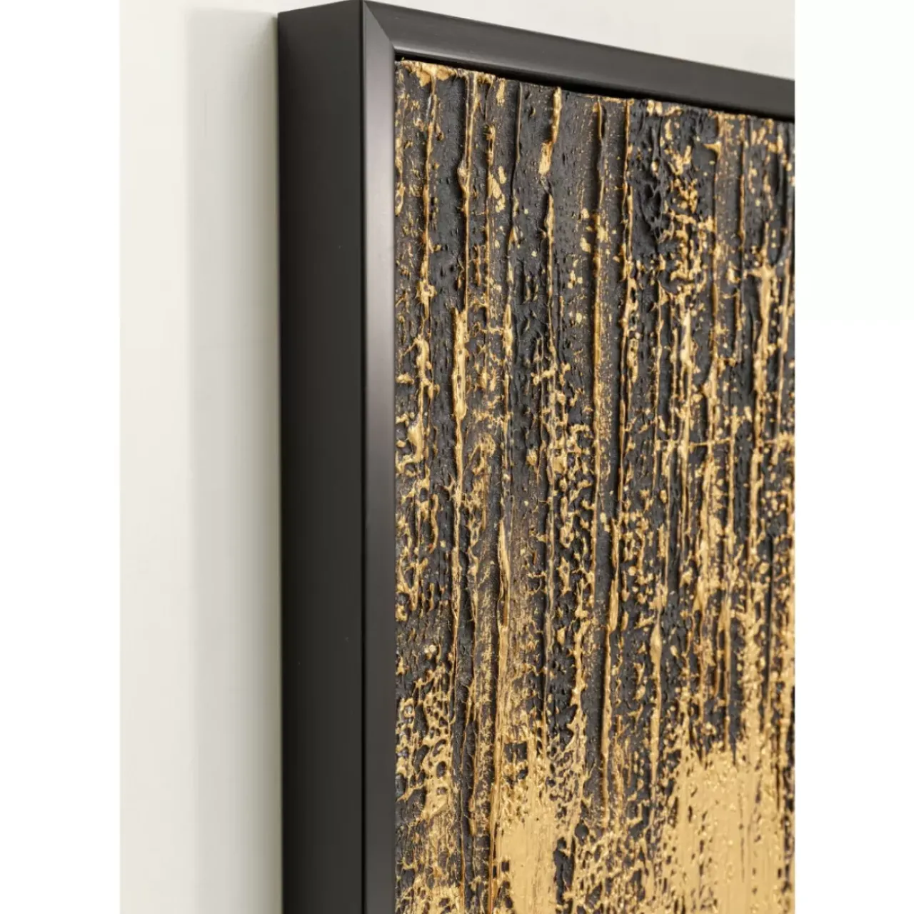 KARE Design Bilder-Gerahmtes Bild Abstract Schwarz 80X120Cm