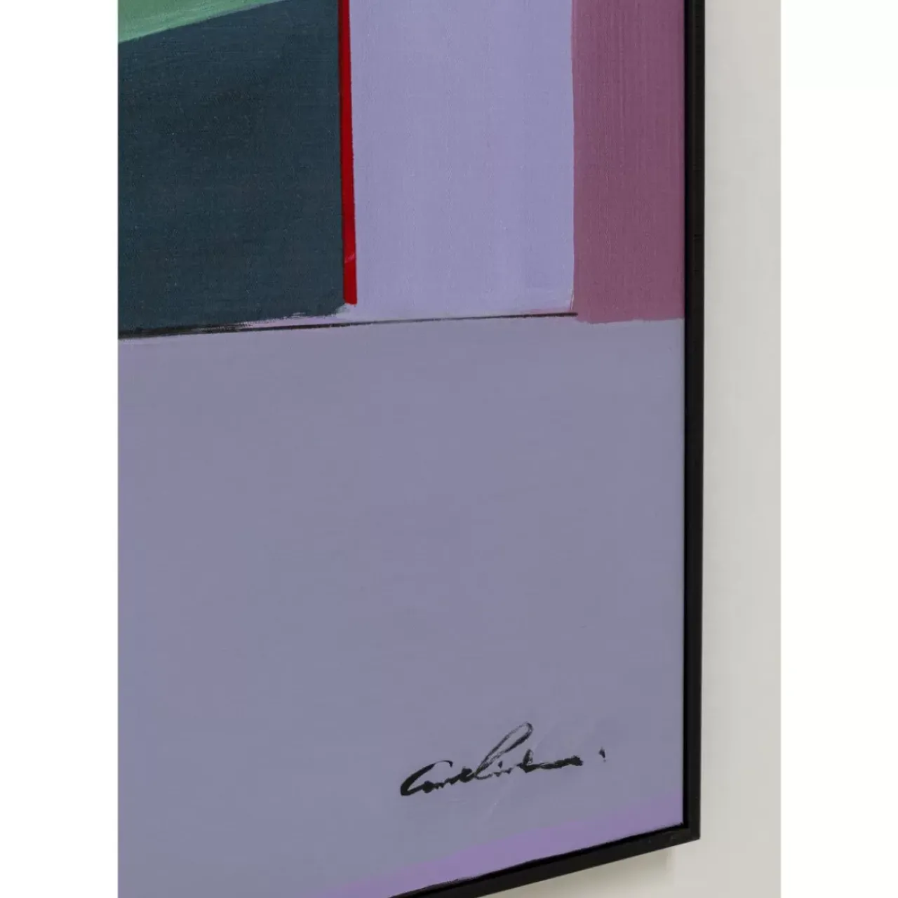 KARE Design Bilder-Gerahmtes Bild Abstract Shapes Lila 113X113Cm