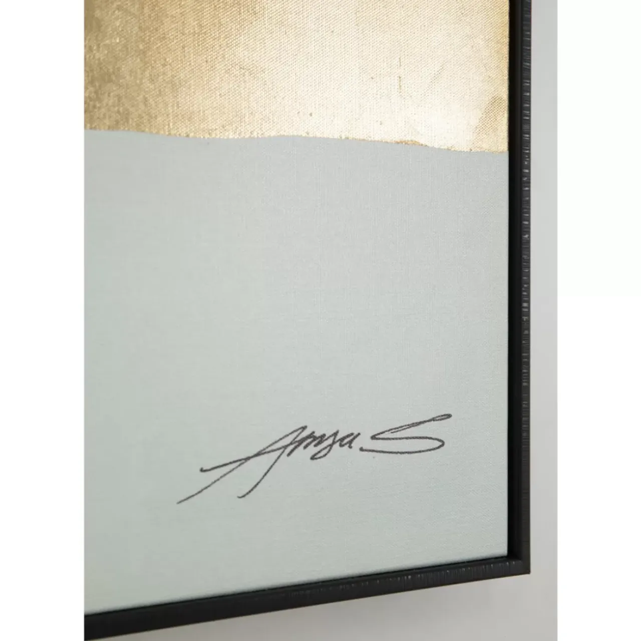 KARE Design Bilder-Gerahmtes Bild Abstract Shapes Grun 73X143Cm