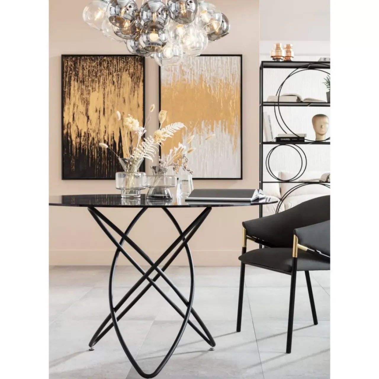 KARE Design Bilder-Gerahmtes Bild Abstract Weis 80X120Cm