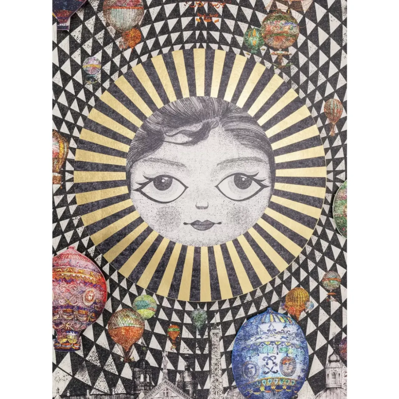 KARE Design Bilder-Gerahmtes Bild Balloons 160X260Cm
