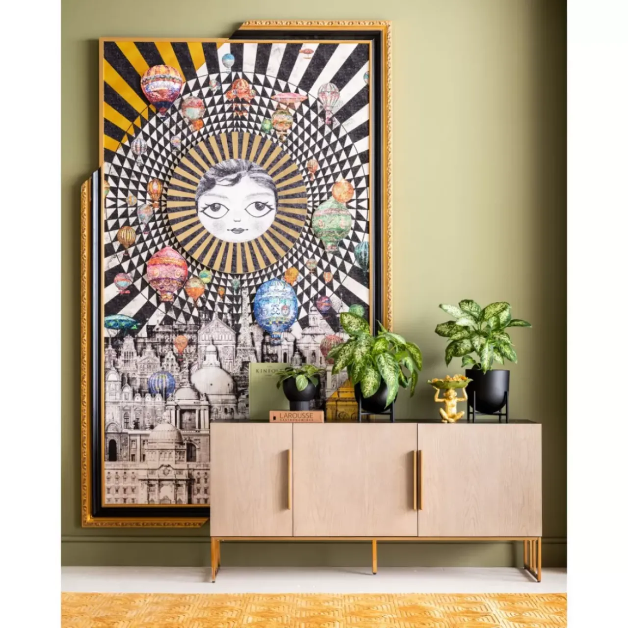 KARE Design Bilder-Gerahmtes Bild Balloons 160X260Cm