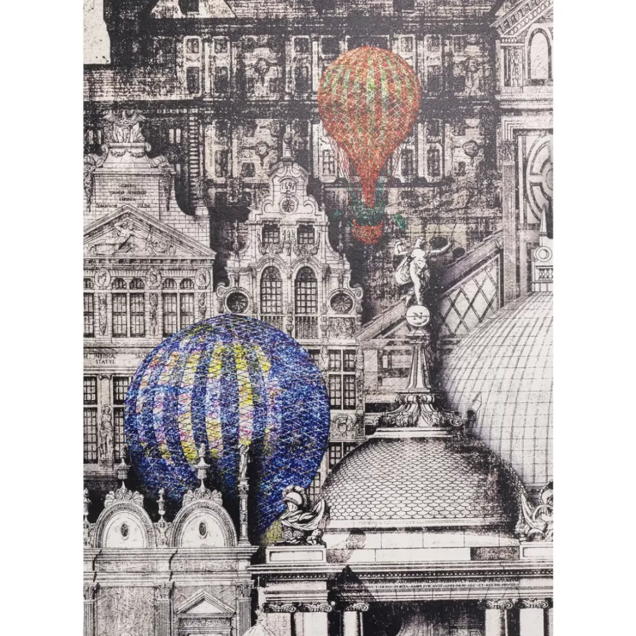 KARE Design Bilder-Gerahmtes Bild Balloons 110X174Cm