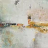 KARE Design Bilder-Gerahmtes Bild Dust Gold 120X120Cm