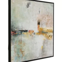 KARE Design Bilder-Gerahmtes Bild Dust Gold 120X120Cm