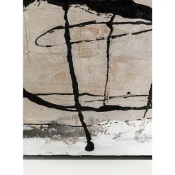 KARE Design Bilder-Gerahmtes Bild Dust Grau 100X100Cm