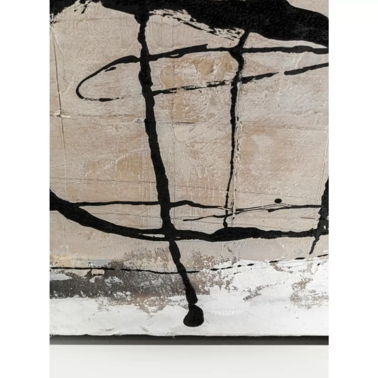 KARE Design Bilder-Gerahmtes Bild Dust Grau 100X100Cm