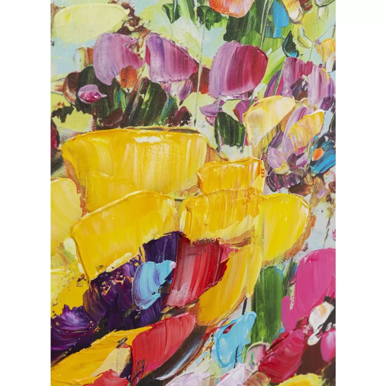 KARE Design Bilder-Gerahmtes Bild Flowery Meadow 100X100Cm