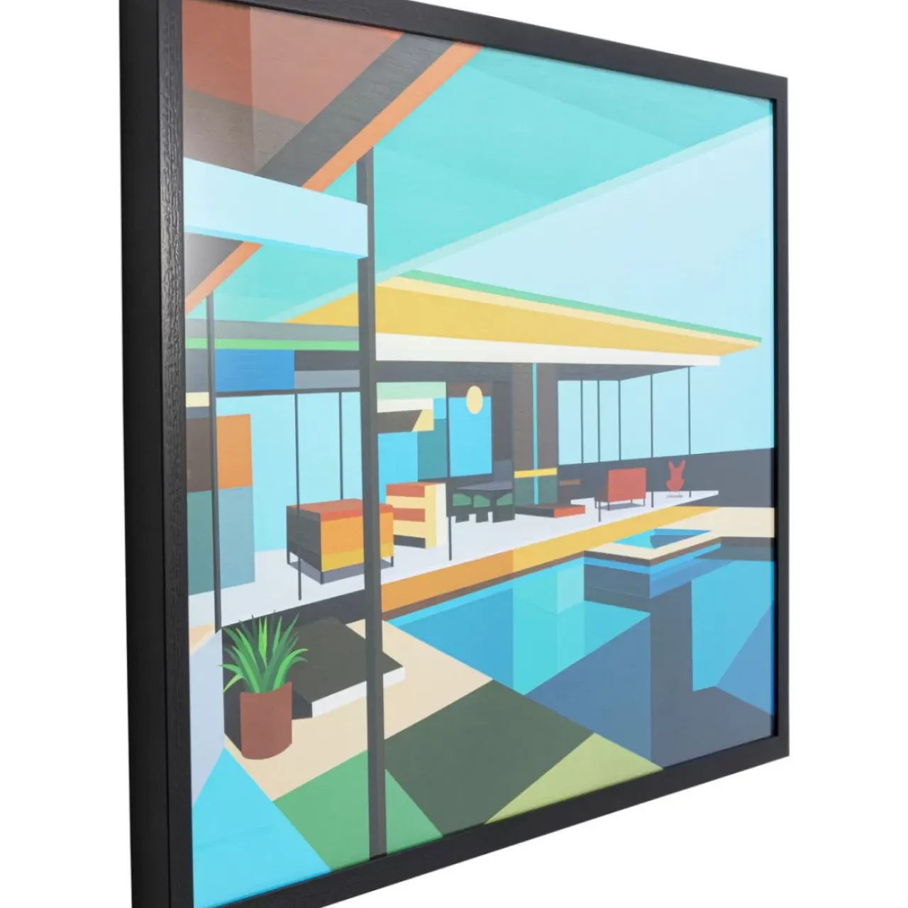 KARE Design Bilder-Gerahmtes Bild Modern Architecture 100X80Cm