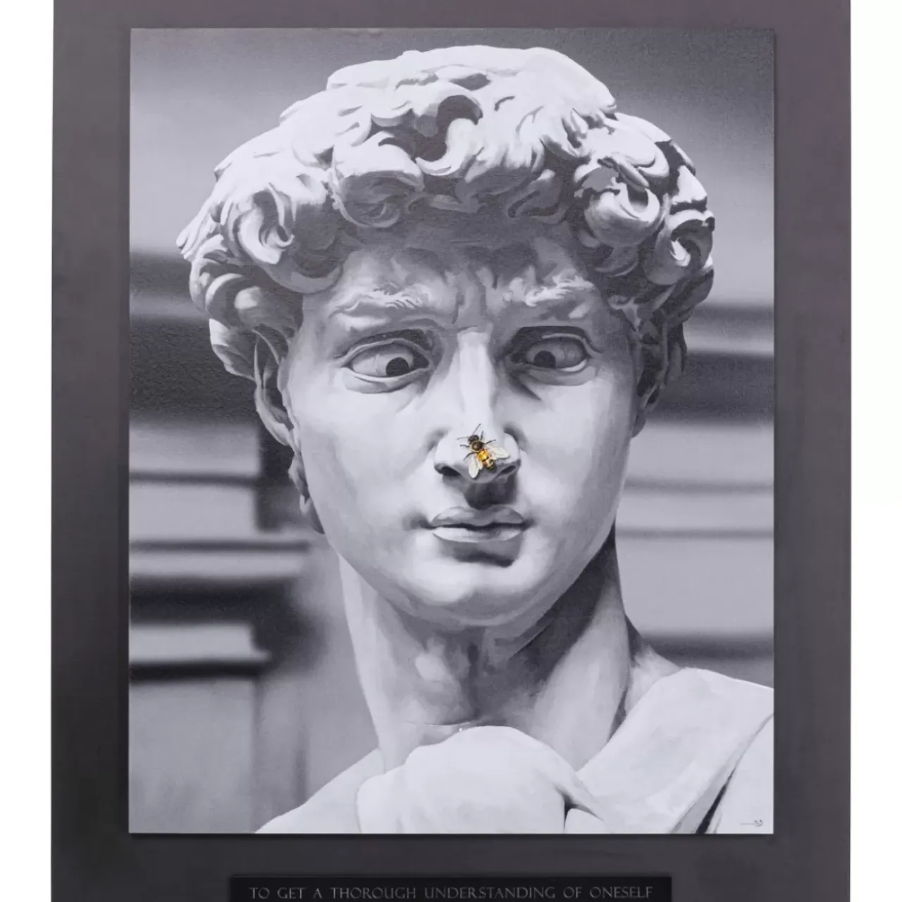 KARE Design Bilder-Gerahmtes Bild Statue 100X125Cm
