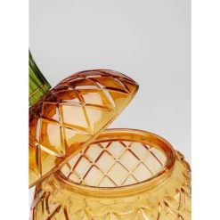 KARE Design Geschirr & Tischaccessoires-Getrankespender Pineapple Amber (2/Tlg.)