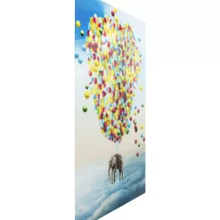 KARE Design Bilder-Glasbild Balloon Elephant 100X150Cm
