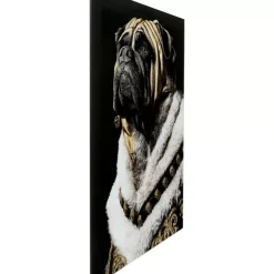 KARE Design Bilder-Glasbild King Pug 40X60Cm