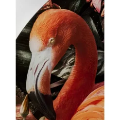 KARE Design Bilder-Glasbild Proud Flamingo O100Cm