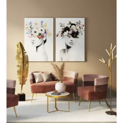 KARE Design Bilder-Glasbild Spring Hair 80X120Cm