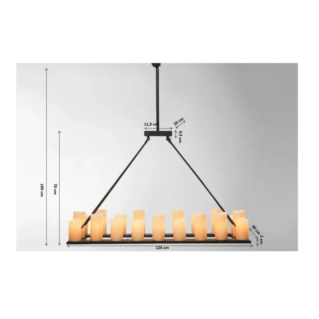 KARE Design Hängeleuchten-Hangeleuchte Candle Light 20Er