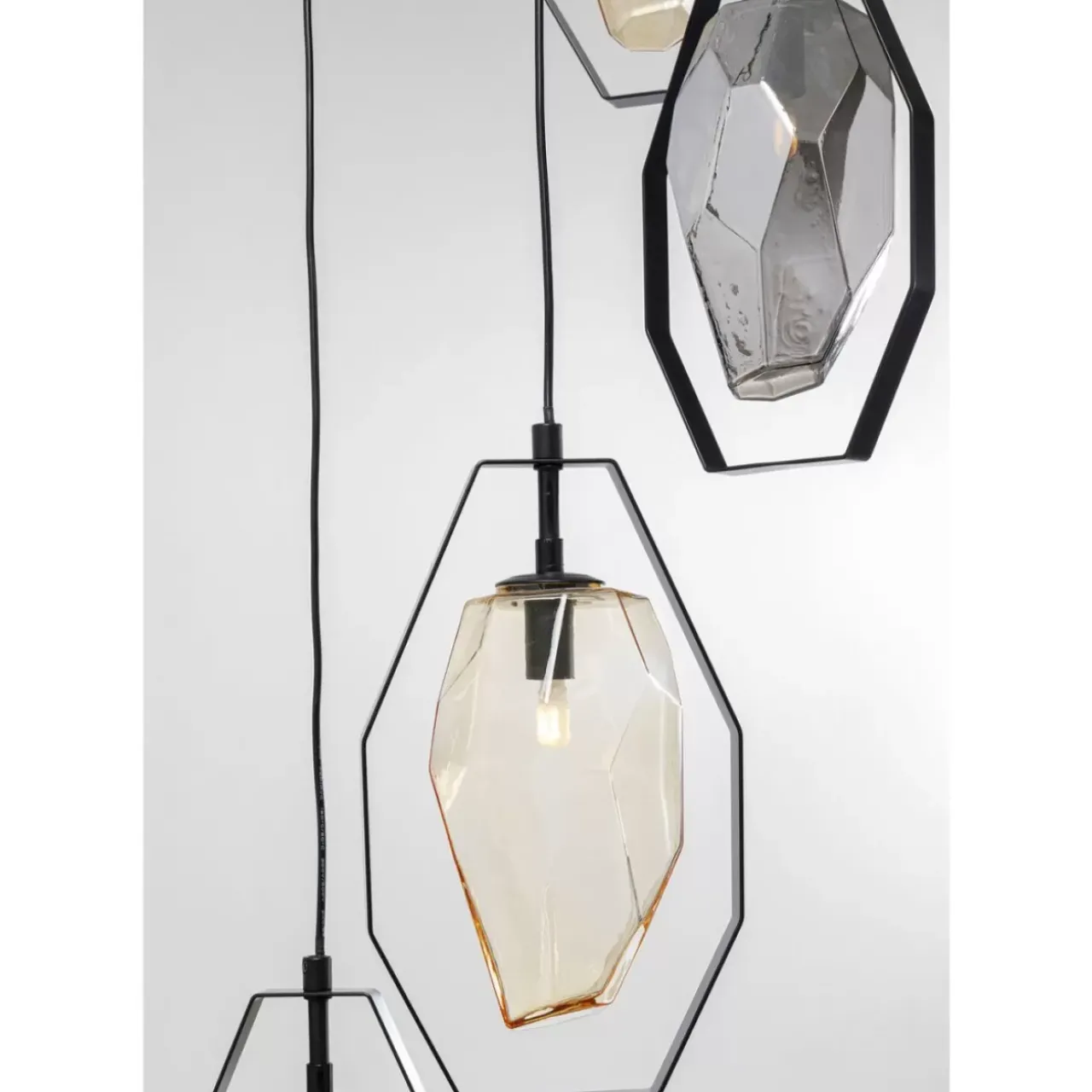 KARE Design Hängeleuchten-Hangeleuchte Diamond Fever Spiral Schwarz O42Cm