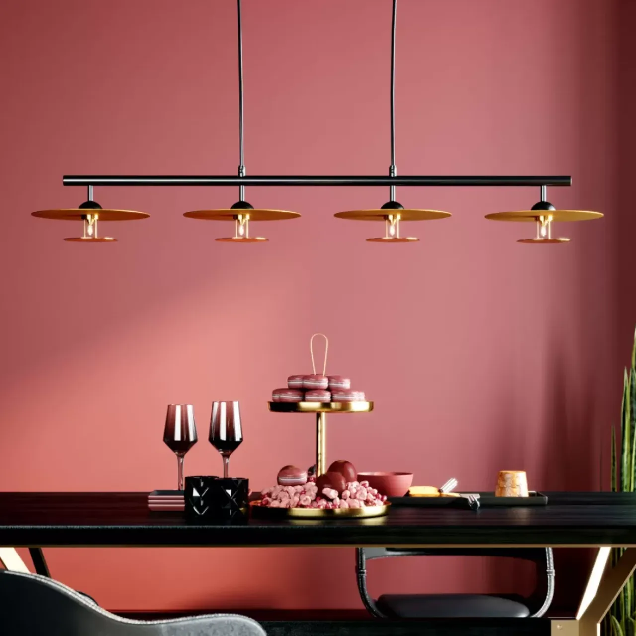 KARE Design Hängeleuchten-Hangeleuchte Disc Dining Quattro