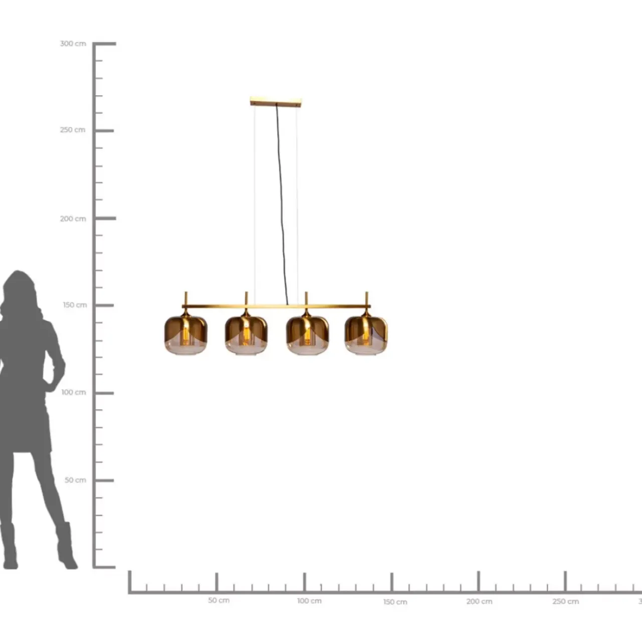 KARE Design Hängeleuchten-Hangeleuchte Golden Goblet Quattro O25Cm