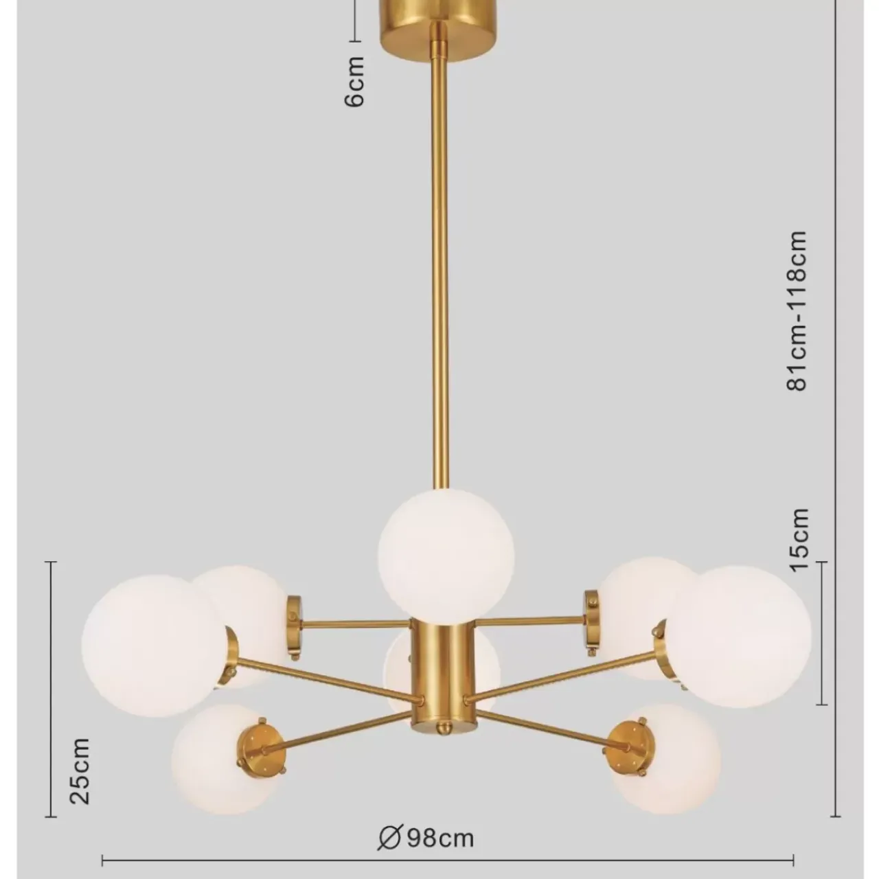 KARE Design Hängeleuchten-Hangeleuchte Heavenly Gold O98Cm