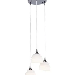 KARE Design Hängeleuchten-Hangeleuchte Ruffle Weis O 37Cm