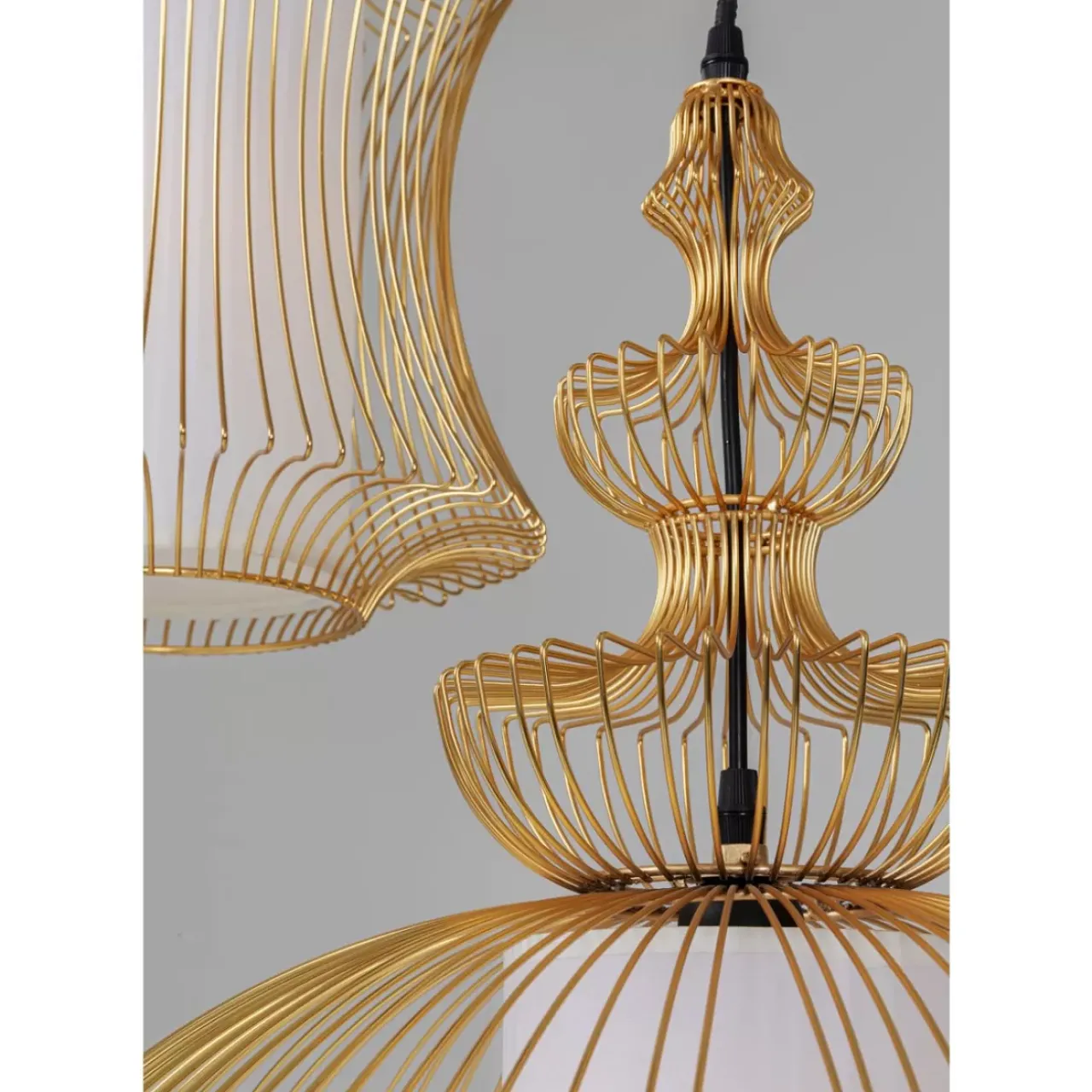 KARE Design Hängeleuchten-Hangeleuchte Swing Iron Tre Gold