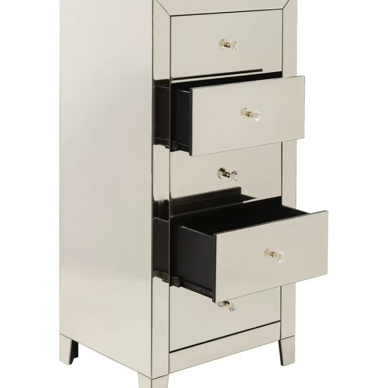 KARE Design Kommoden & Sideboards-Hochkommode Luxury Champagne 5 Schube