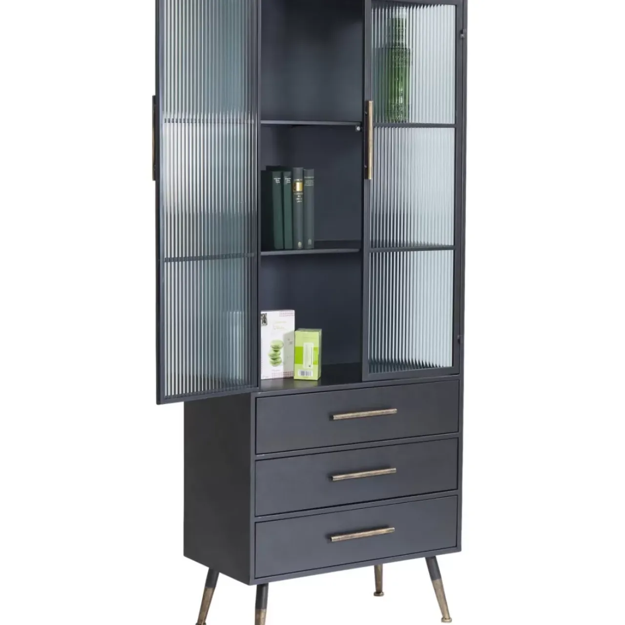 KARE Design Regale-Hochschrank La Gomera 2 Turen 3 Schube