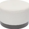 KARE Design Sitzbänke-Hocker Cherry Boucle Creme Smoke O55Cm