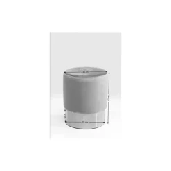 KARE Design Sitzbänke-Hocker Cherry Braun Brass O35Cm