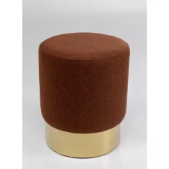 KARE Design Sitzbänke-Hocker Cherry Lina Braun Brass O35Cm