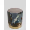 KARE Design Sitzbänke-Hocker Cherry Parrot Brass O32Cm