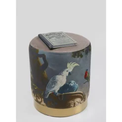 KARE Design Sitzbänke-Hocker Cherry Parrot Brass O32Cm